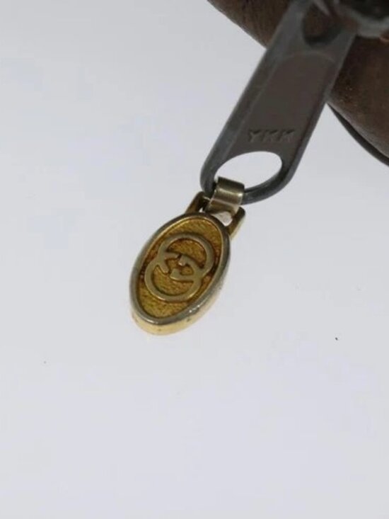 GUCCI GG Supreme Web Sherry Line Clutch Bag PVC Beige Gold 84 01 012 Auth BA803 - Picture 8 of 16